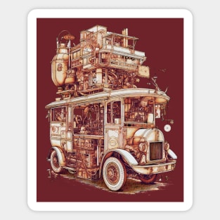 Dieselpunk Ice Cream Truck Magnet